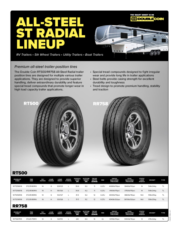 All-Steel ST Radial Lineup