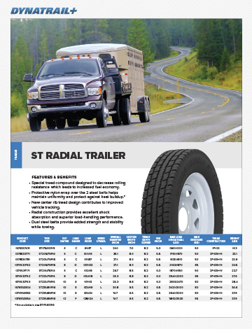 Dynatrail ST Radial Data Sheet